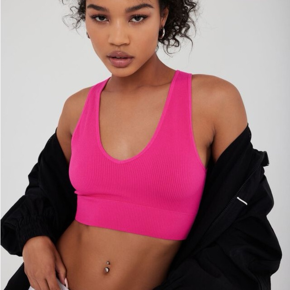 2 PACK of GARAGE Stella Plunge Going out tops Blue and Pink